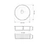 Умивальник VBI Brindisi white накладний VBI-014100, Білий - мініатюра 2