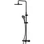 Душова система ShowerSpot з термостатом Am.Pm Like black matt F0780422, Чорний матовий - мініатюра 1