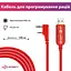 Кабель Mirkit FTDI Model 3 Premium Red для програмування рацій із роз'ємом K2 Baofeng - мініатюра 2