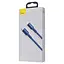 Кабель Baseus High Density Braided Fast Charging Data Cable Type-C to Lightning PD 20W 1m Blue (CATLGD-03) - мініатюра 8
