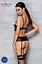 Корсет з відкритими грудьми Passion JANNIES CORSet XXL/XXXL black стрінги в наборі - мініатюра 6