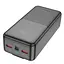 Акумулятор зовнішній Hoco J119B Sharp з 2 кабелями Type-C і Lightning (30000mAh) чорний - мініатюра 2