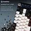 Клавиатура беспроводная игровая механическая GamePro MK-160-B Pro Black-White QLAB Orange Switches Hot-Swap - миниатюра 8