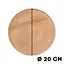 Доска для пиццы кухонная разделочная деревянная из бука с каймой Ø 20 см, Woodly Бежевый 86236 - миниатюра 6