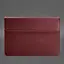 Кожаный чехол-конверт BlankNote на магнитах для MacBook 14 Бордовый Crazy Horse - миниатюра 4
