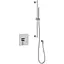 Душева система Kohlman Gixs chrome + BOX прихованого монтажу QW220GSP4, Хром - мініатюра 1