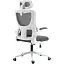 Офисное кресло GT Racer X-5728, бело-серое (X-5728 White/Gray) - миниатюра 6