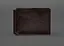 Кожаное портмоне 13.0 зажим темно-коричневый краст - миниатюра 1