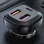 АЗП Acefast B9 PD36W+QC4.0 total 66W (2USB-A/1C) Black - мініатюра 4