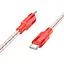 Кабель Hoco X99 Crystal junction Type-C to Type-C silicone charging data cable 1 м 60W/3A - мініатюра 1