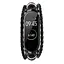 Ремінець вінтажний Carprie для фітнес-браслета Xiaomi Mi Band 8 і 9 Type A Black-black - мініатюра 2