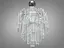 Люстра підвіс з скляними елементами на 4 лампи, колір хром - мініатюра 2