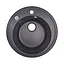Кухонна мийка Lidz D510/200 BLA-03 (LIDZBLA03D510200), Чорний - мініатюра 1