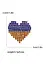 Брошь Сердце брошь-булавка символ Украины желто-голубая - миниатюра 2
