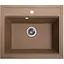 Гранітна кухонна мийка Romzha Patrat Teracota (701) - мініатюра 1