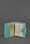 Женский кожаный кард-кейс 7.1 (Книжечка) бирюзовый - миниатюра 3