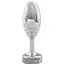 Металева анальна пробка Doxy Butt Plug Ribbed ребристий діаметр 3.3 см - мініатюра 1