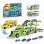 Іграшкова фура-трансформер + 6 машинок автотрек для дітей - мініатюра 1