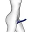 Безременный вибрострапон Strap-On-Me MULTI ORGASM Blue L - миниатюра 4