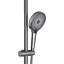 Душевая система для душа Qtap Slavonice на два потребителя QTSLA110GMB45913 Gunmetal Black PVD, Шлифованный черный хром - миниатюра 4