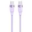 Дата кабель Usams US-SJ633 U85 Type-C to Type-C 100W (2m) Purple - мініатюра 1