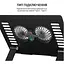 Охлаждающая подставка для ноутбука до 15.6 дюймов OfficePro LS-122-B 2xfans Alloy Aluminum Black - миниатюра 6
