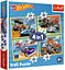 Набор Пазлы - (4в1) - "Супер авто" / Hot Wheels /Trefl - миниатюра 1