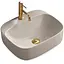 Умивальник Rea Luiza 50 grey mat накладний REA-U5601, Сірий - мініатюра 1