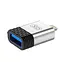 Адаптер переходник XO NB186 Lightning to USB OTG серебристый - миниатюра 1