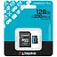 Карта пам'яті Kingston MicroSDXC 128GB Canvas Go! Plus class10 UHS-I U3 V30 +adapter SD (SDCG4/128GB) - мініатюра 3