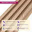 Рейка декоративна Wall Sticker WPC стінова 3000х160х23 мм Дуб SW-00001855 - мініатюра 4