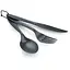 Комплект GSI Outdoors ніж виделка ложка 3 pc Ring Cutlery Сірий (1099-70505) - мініатюра 1