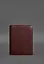 Шкіряний блокнот на сегрегаторі (м'яка обкладинка на кільцях) 13.0 бордовий - мініатюра 2