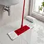 Плоская швабра с микрофибровой насадкой для мытья пола Серый 88131 - миниатюра 9