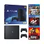 Консоль Sony PlayStation 4 PRO 1TB CUH 72 Black обслугована + 2 Геймпада бездротових DualShock 4 + коробка + 3 гри + гарантія Б/В - мініатюра 1