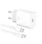 Зарядное устройство комплект с кабелем XO L91 Type-C to Type-C PD 25 W Белый - миниатюра 1