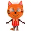 Яйце-сюрприз з фігуркою Bambi Три кота червоне DT-3326-6E - мініатюра 1