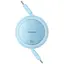 Кабель Baseus Free2Pull Mini Charging Cable USB-C to USB-C 60W 1 м Galaxy блакитний - мініатюра 1
