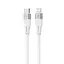 Кабель Proove Soft Silicone Type-C to Lightning 27W (1m) white - мініатюра 1