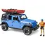 Игровой набор Bruder Автомобиль Jeep Wrangler Rubicon Unlimited с каяком и фигуркой 1:16 (02529) - миниатюра 3