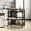 Стеллаж Costway Carrito - кухонная тележка с баром в стиле Loft - миниатюра 3