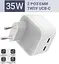 Зарядний пристрій Foxconn Dual USB-C Port Power Adapter 35 W - мініатюра 3