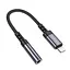 Перехідник BOROFONE BV24 Graceful digital audio converter cable iP to 3.5mm Metal Grey - мініатюра 1