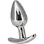 Анальна пробка Pillow Talk Sneaky Luxurious Stainless Steel Anal Plug із кристалом Swarovski - мініатюра 1