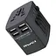 Универсальный зарядный адаптер Awei 4 USB AC Travel Adapter C-36 eu ru au us - миниатюра 1