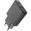 Ультратонкое двухпортовое зарядное устройство Hoco N38 Delgado Type-C 20 Вт и USB-A 18 Вт PD20W/PPS/QC3.0/FCP/AFC Black - миниатюра 1