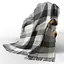 Плед шерстяной Love You П8 бел-дым-св.антр 170x210 см 4714 - миниатюра 1