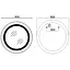Дзеркало Mixxus Plain MC02-80 (LED Touch, годинник, антизапотівання, димер, регулювання яскравості) MI6931 - мініатюра 7