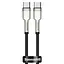 Дата кабель Baseus Cafule Series Metal Type-C to Type-C 100W (1m) (CATJK-C) Чорний - мініатюра 1