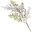 Декоративная ветка хвои 40 см Искусственные материалы для декора и флористики с ягодами Зеленый с белым - миниатюра 1
